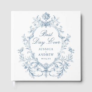 Victorian Ornate Grace Floral Wedding photo album Guest Book