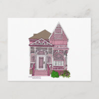 Victorian "Painted Lady" - pink