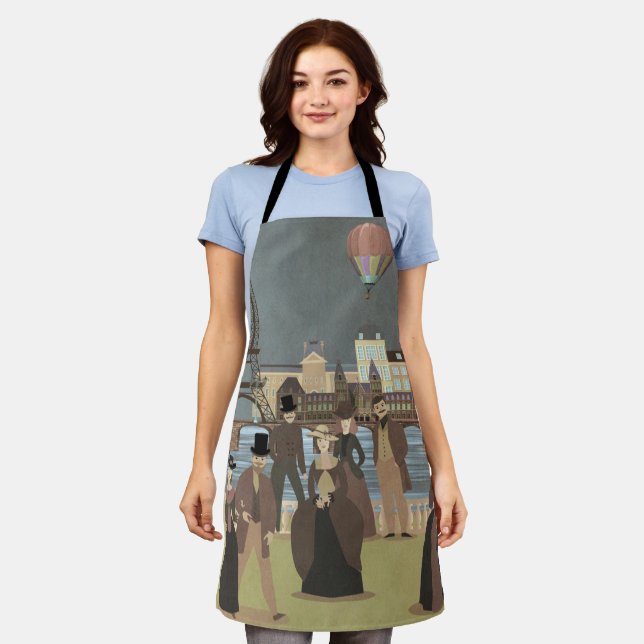 Victorian Paris Apron (Worn)