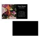 victorian Paris Botanical purple Rose Pin Up Girl