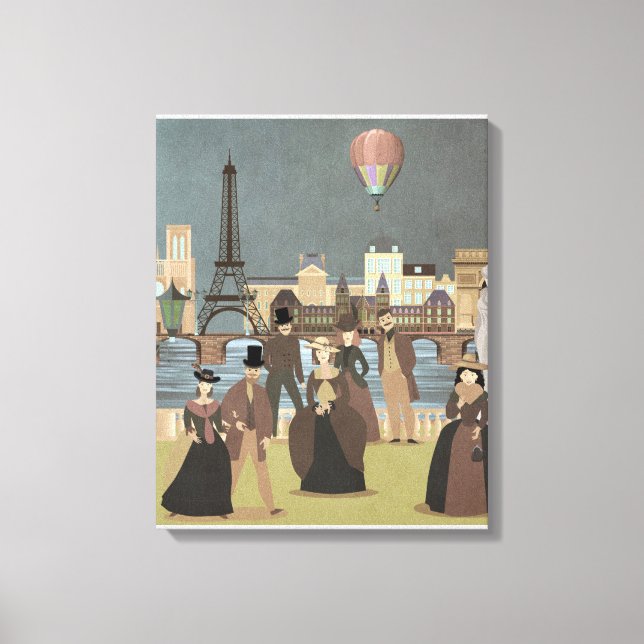 Victorian Paris Canvas Print (Front)