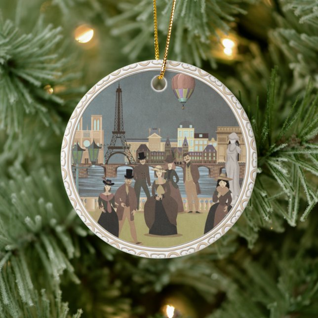 Victorian Paris Ceramic Tree Decoration (Tree)