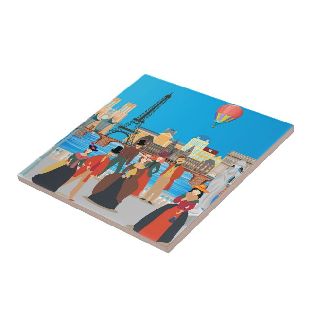 Victorian Paris Tile (Side)