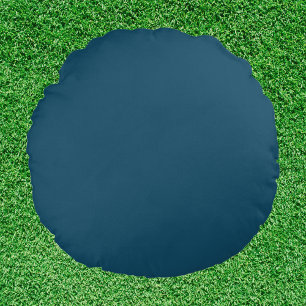 Victorian Peacock Solid Colour Round Cushion