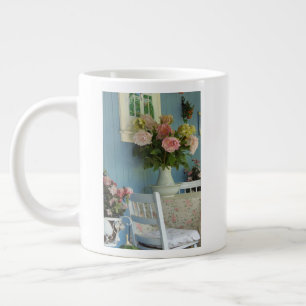 Victorian Peonies - Martha's Vineyard Large Coffee Mug