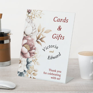 Victorian Peony Luxe Cards & Gifts Sign