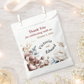 Victorian Peony Luxe Wedding Favour Bag
