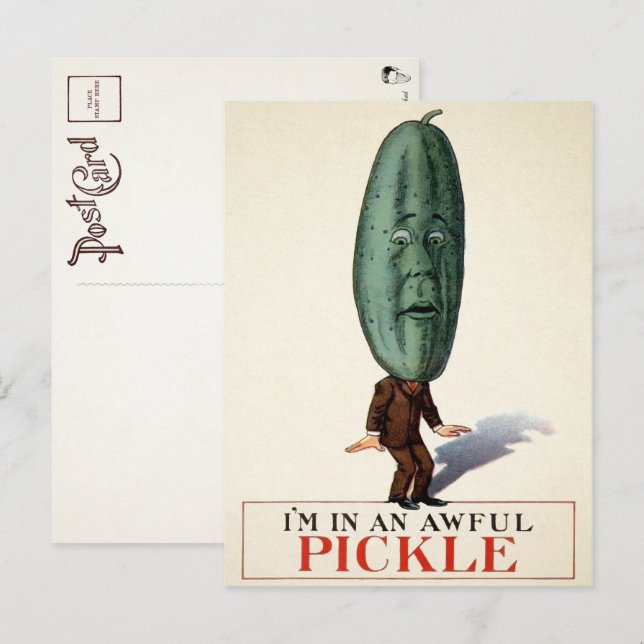 Victorian Pickle Postcard  (Front/Back)