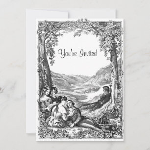 Victorian Picnic Invitation
