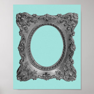 Victorian picture frame minimalist poster