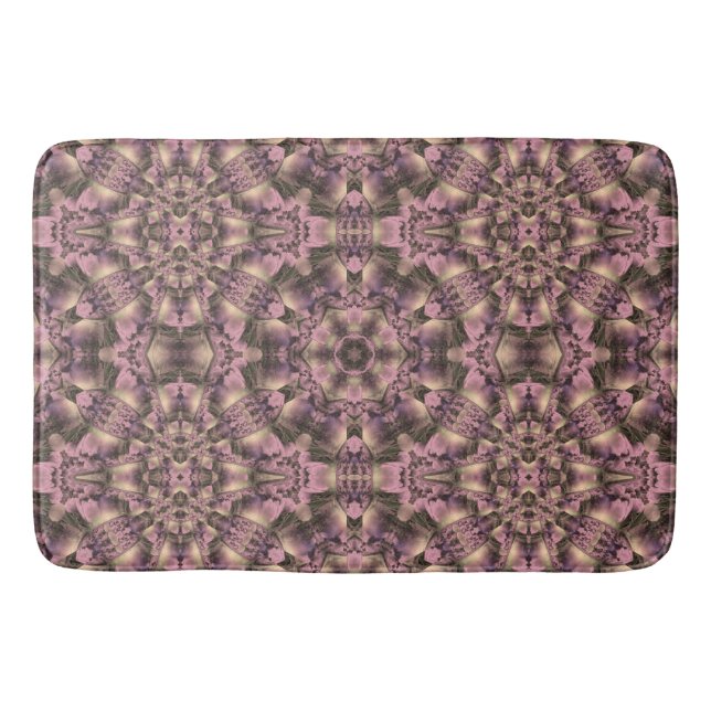 Victorian Pink Antique Bath Mat (Front)