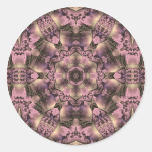 Victorian Pink Antique Classic Round Sticker