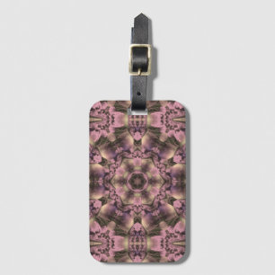 Victorian Pink Antique Luggage Tag