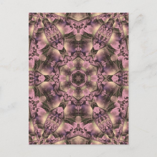 Victorian Pink Antique Postcard (Front)