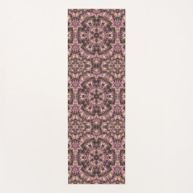 Victorian Pink Antique Yoga Mat (Front)