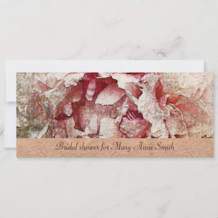 Victorian Pink peony Bridal Shower invitation