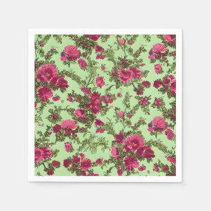 Victorian Pink Roses Napkin