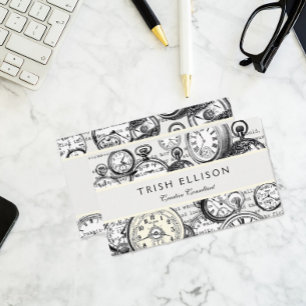 Victorian Pocket Watch Alice in Wonderland Business Card