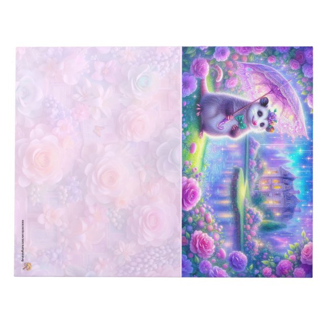 Victorian Possum Notepad (Front)