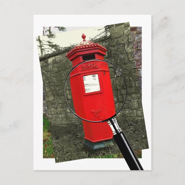 Victorian Postbox - Berkeley Castle Postcard (Front)