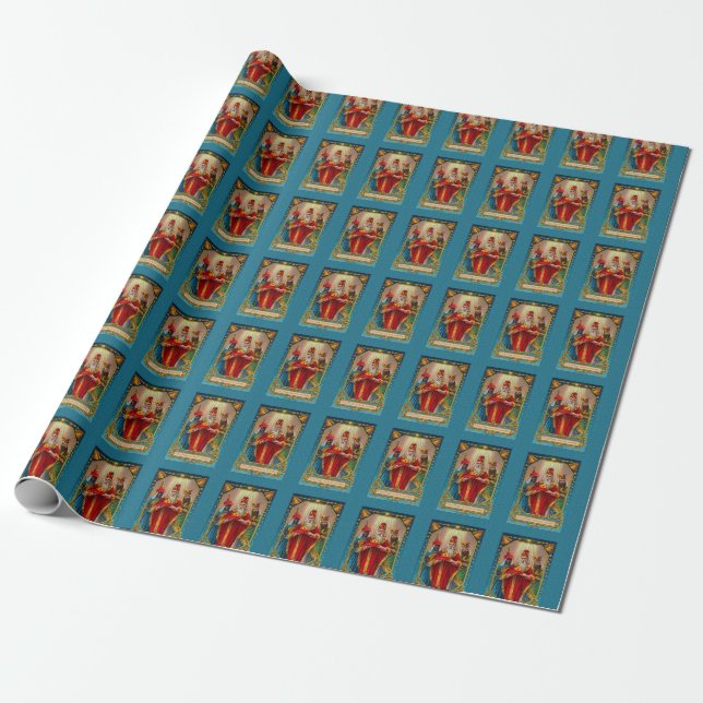 Victorian  Postcard The Magi Wisemen gift wrap (Unrolled)