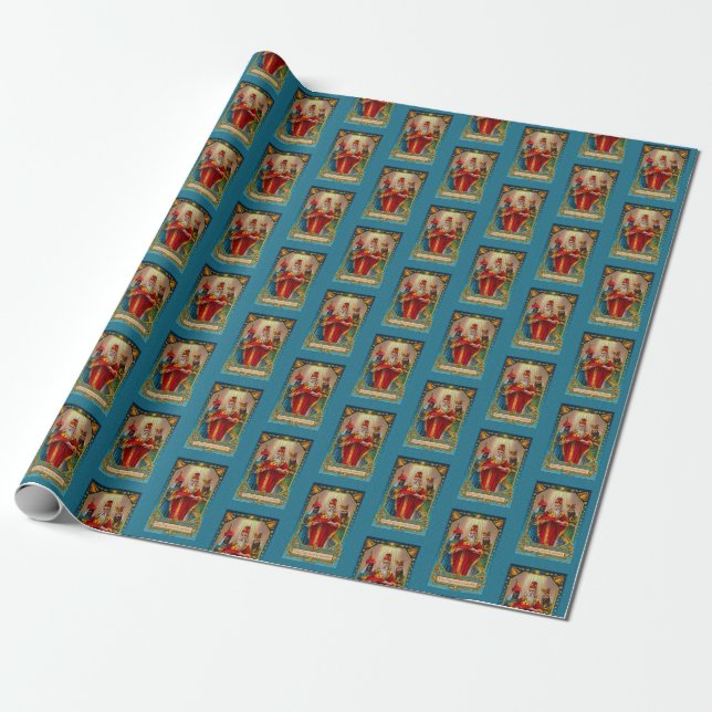 Victorian  Postcard The Magi Wisemen gift wrap (Unrolled)