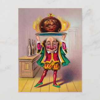 Victorian Pudding Man Postcard