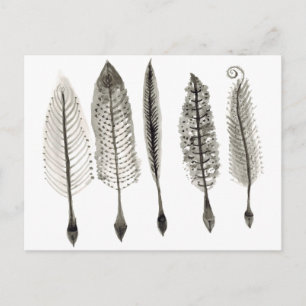 Victorian Quills Ink Design Postcard