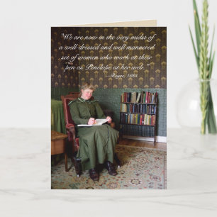 Victorian quote—lady writers card