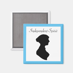 Victorian Regency Woman Silhouette Independant Art Magnet