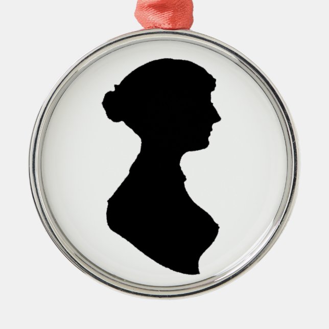 Victorian Regency Woman Silhouette Independant Art Metal Tree Decoration (Front)