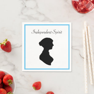 Victorian Regency Woman Silhouette Independant Art Napkin