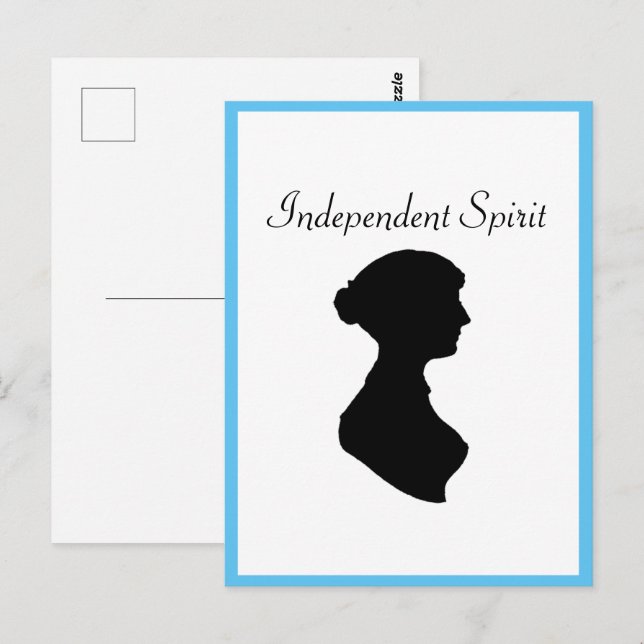 Victorian Regency Woman Silhouette Independant Art Postcard (Front/Back)