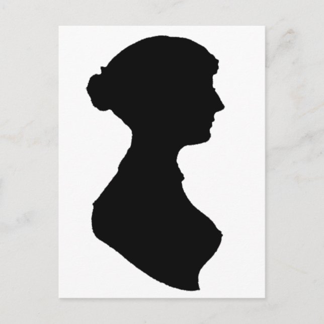 Victorian Regency Woman Silhouette Independant Art Postcard (Front)