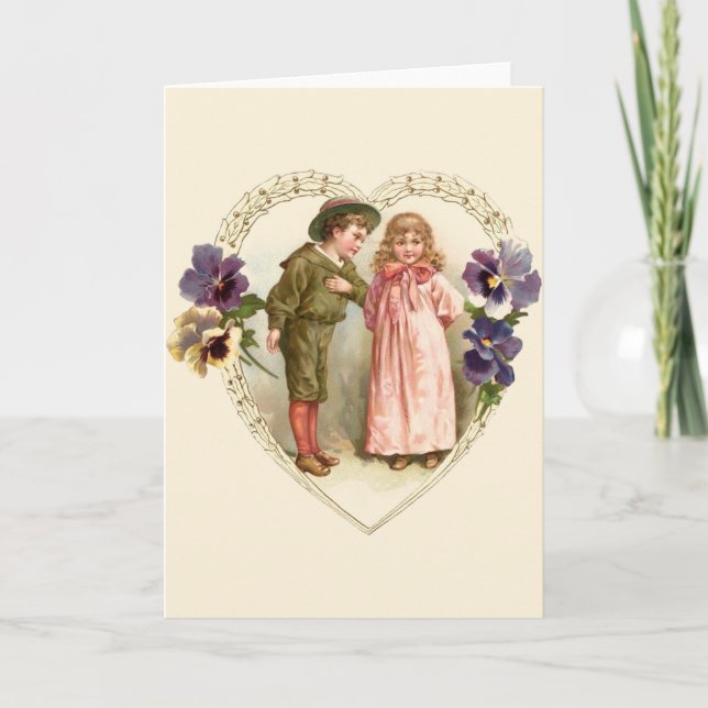 Victorian Romance Greeting Card (Front)
