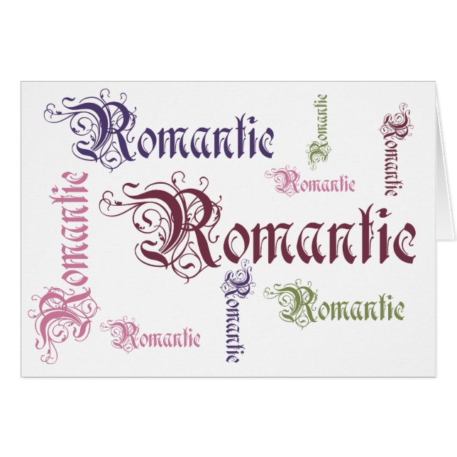 Victorian Romantic Card (Front Horizontal)