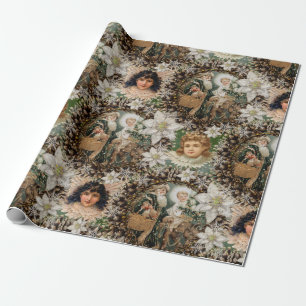 Victorian Romantic Christmas Wrapping Paper