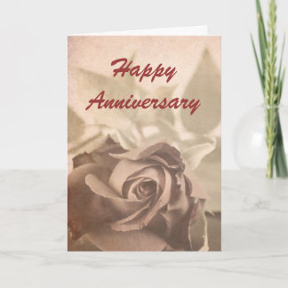Victorian rose - Anniversary card