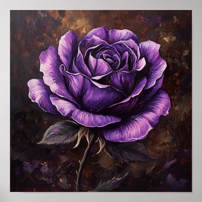 Victorian Rose Botanical Wall Art Apartment Decor (Front)