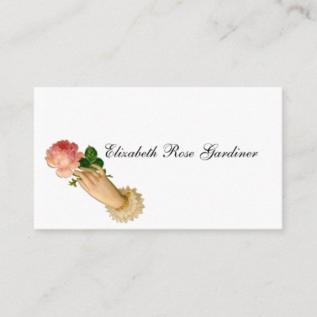 Victorian Rose Calling Card (Front)