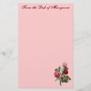 Victorian Rose custom stationary Stationery