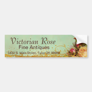 Victorian Rose Elegant Bumper Sticker