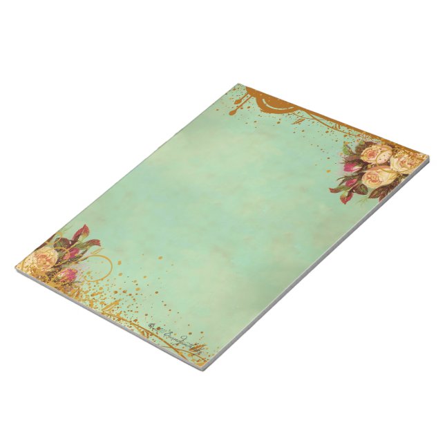 Victorian Rose Elegant Paper Pad (Angled)