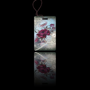 Victorian Rose Ephemera ID Badge