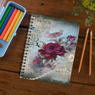 Victorian Rose Ephemera Notebook