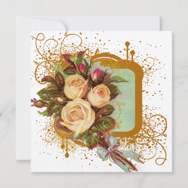 Victorian Rose Frame Square (Front)