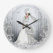 Victorian Rose Full Wall Clock