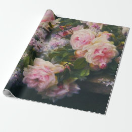 Victorian Roses and Lilacs Wrapping Paper