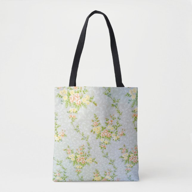 Victorian Roses and Vines Tote Bag (Front)