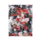 Victorian Roses Floral red white black